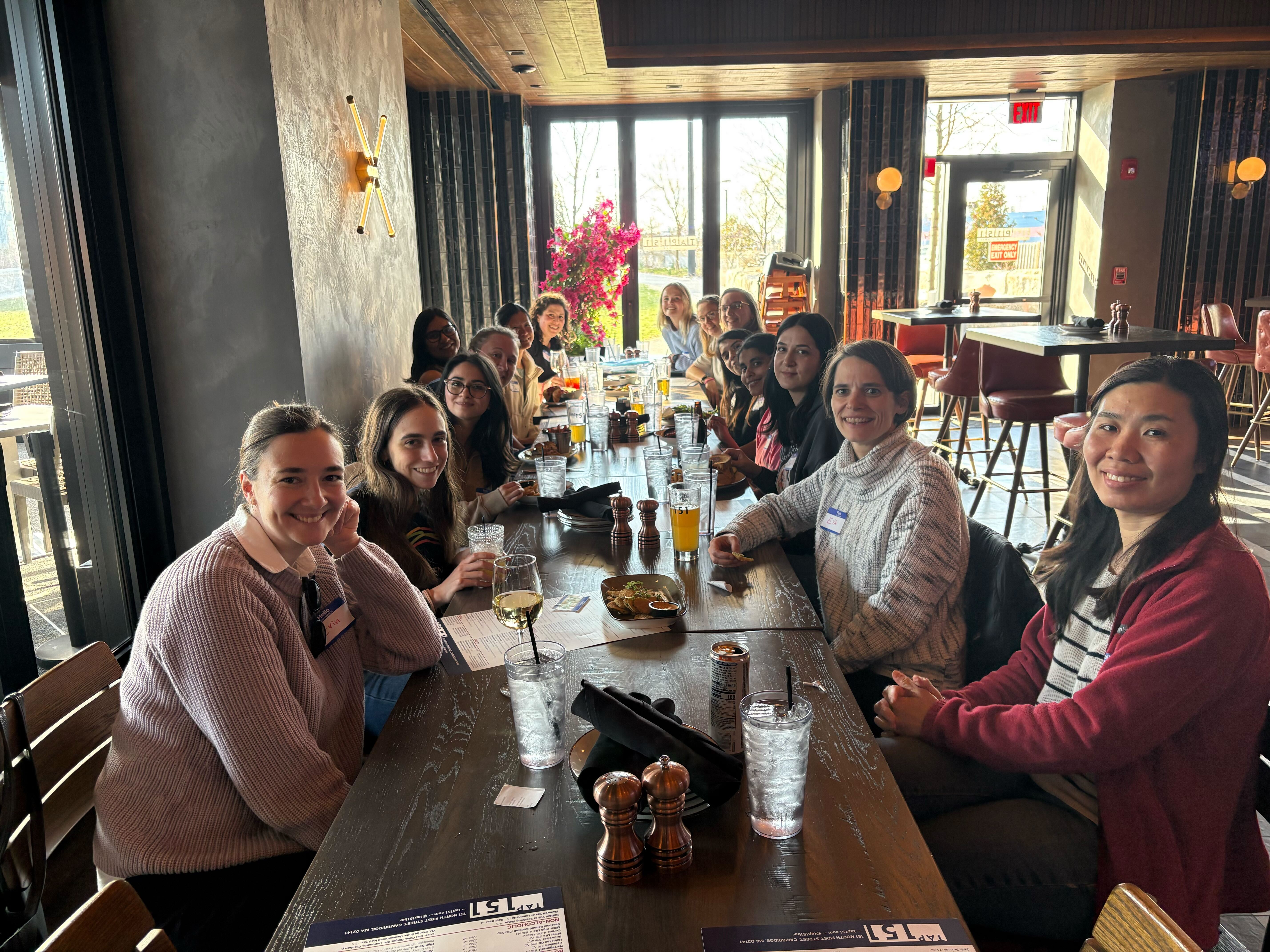 Women at Boston Women in Bioinformatics Bits & Brews
